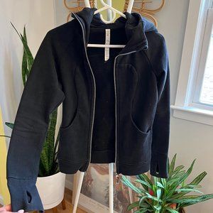 Lululemon Scuba Fleece Hoodie in Black - Size 2
